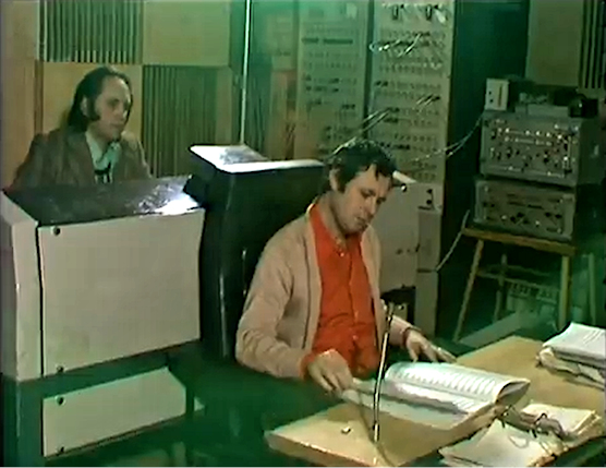 Two men in a studio control room